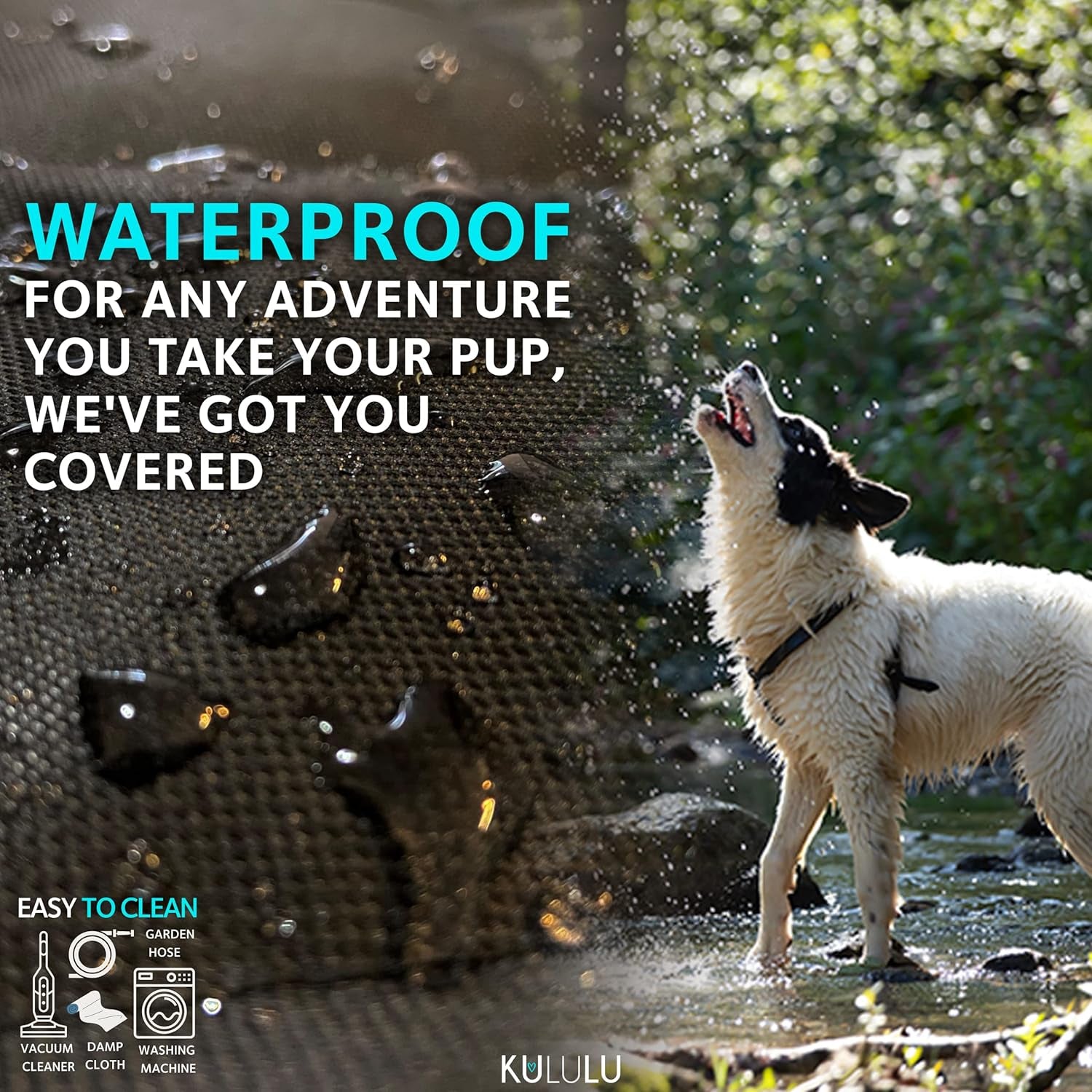 Dog Car Seat Cover for Back Seat, 100% Waterproof Dog Car Hammock with Mesh Window, Scratchproof Truck Back Seat Cover for Dogs, Durable Dog Car Seat Covers - Dog Backseat Cover for Cars Suvs