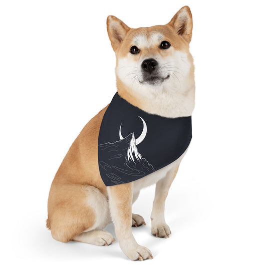 Premium Custom Pet Bandana with Photo - Luxury Designer Style