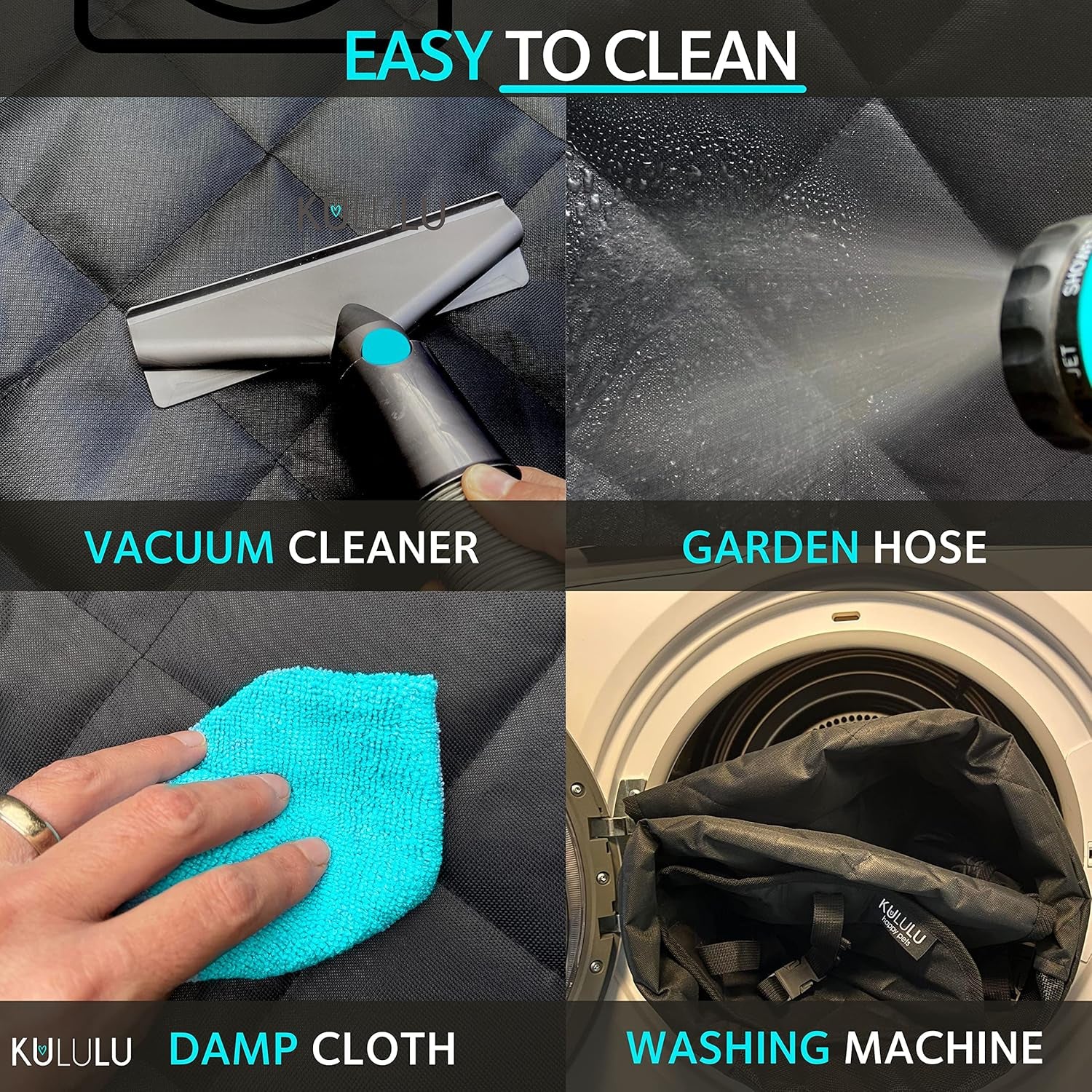 Dog Car Seat Cover for Back Seat, 100% Waterproof Dog Car Hammock with Mesh Window, Scratchproof Truck Back Seat Cover for Dogs, Durable Dog Car Seat Covers - Dog Backseat Cover for Cars Suvs