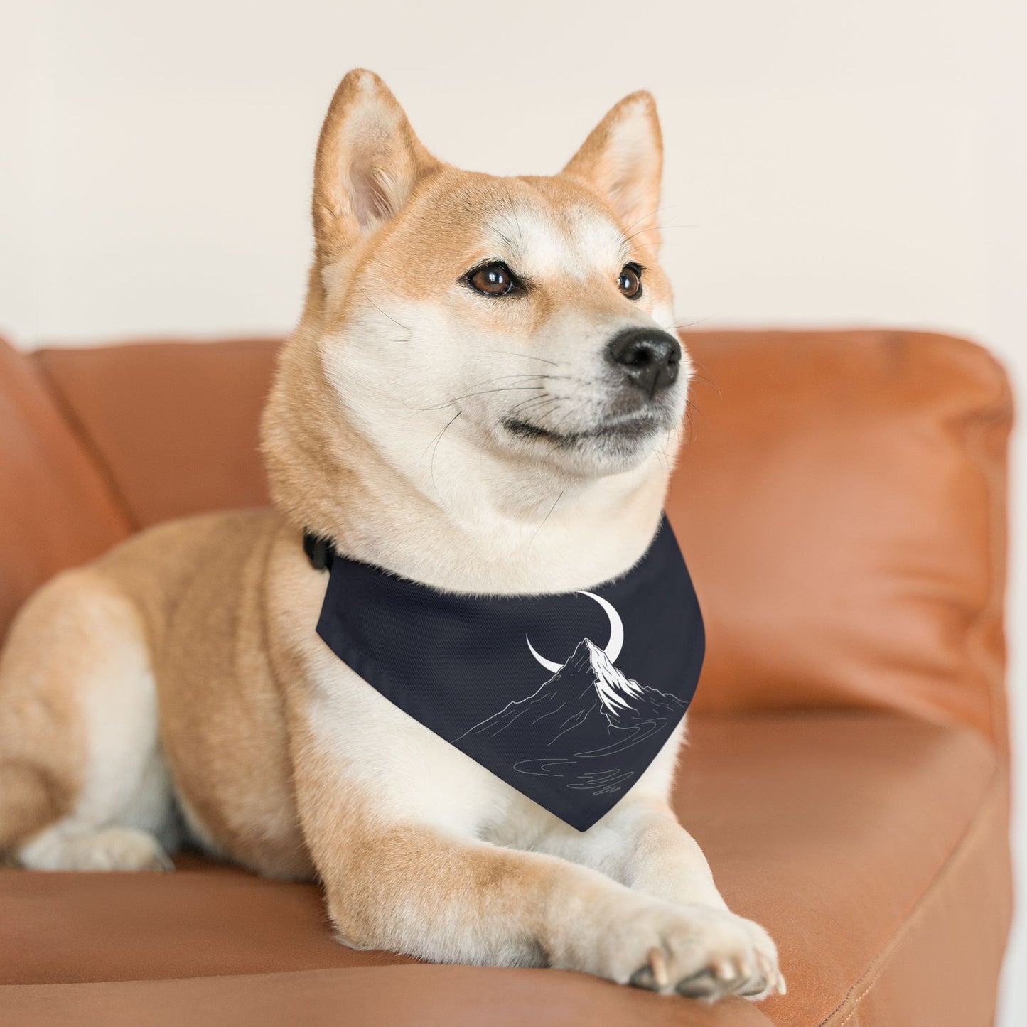 Premium Custom Pet Bandana with Photo - Luxury Designer Style
